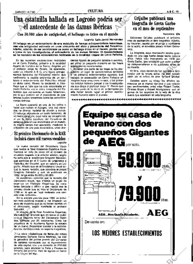 ABC SEVILLA 14-07-1990 página 45