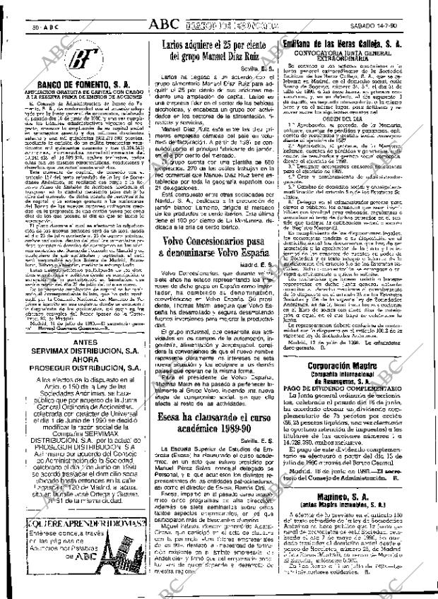 ABC SEVILLA 14-07-1990 página 62