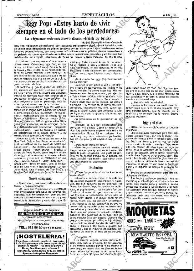 ABC MADRID 15-07-1990 página 101