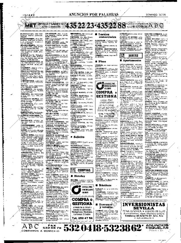 ABC MADRID 15-07-1990 página 116