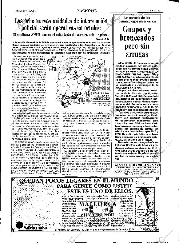 ABC MADRID 15-07-1990 página 27