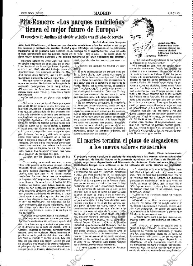 ABC MADRID 15-07-1990 página 43