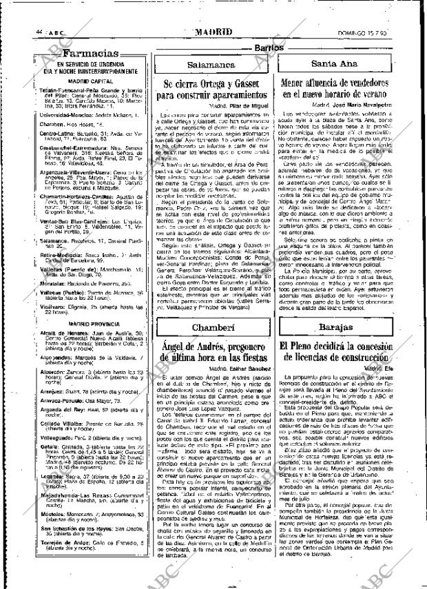 ABC MADRID 15-07-1990 página 44