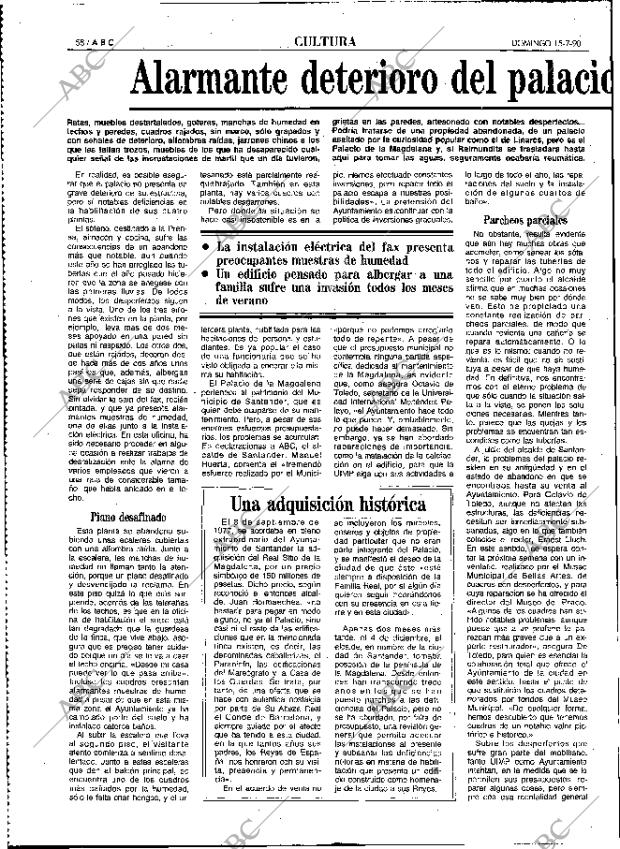 ABC MADRID 15-07-1990 página 58