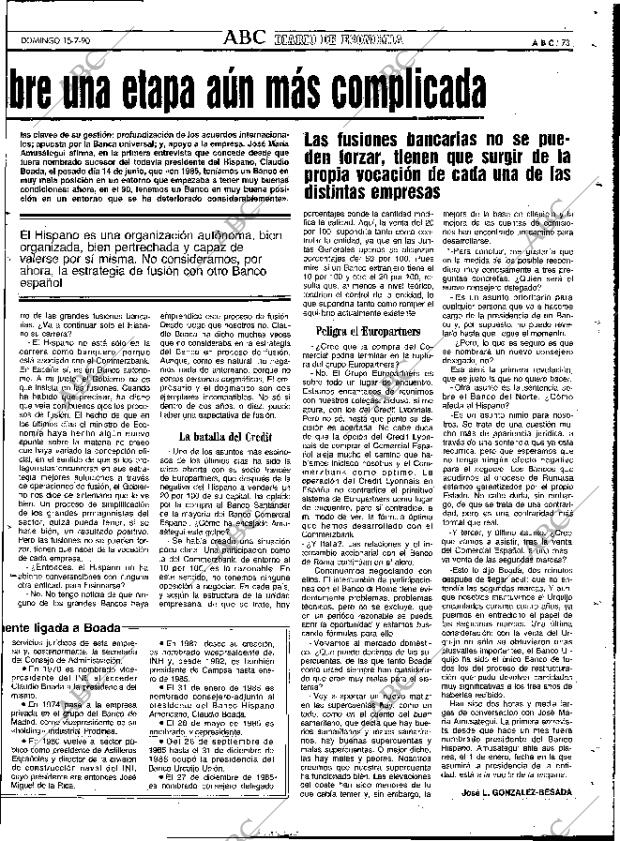 ABC MADRID 15-07-1990 página 73