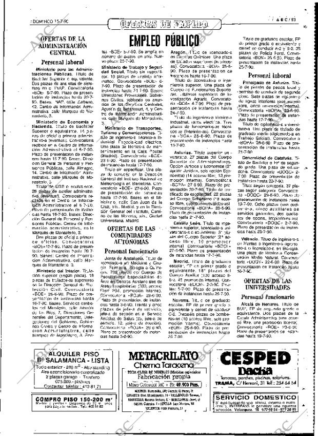 ABC MADRID 15-07-1990 página 83