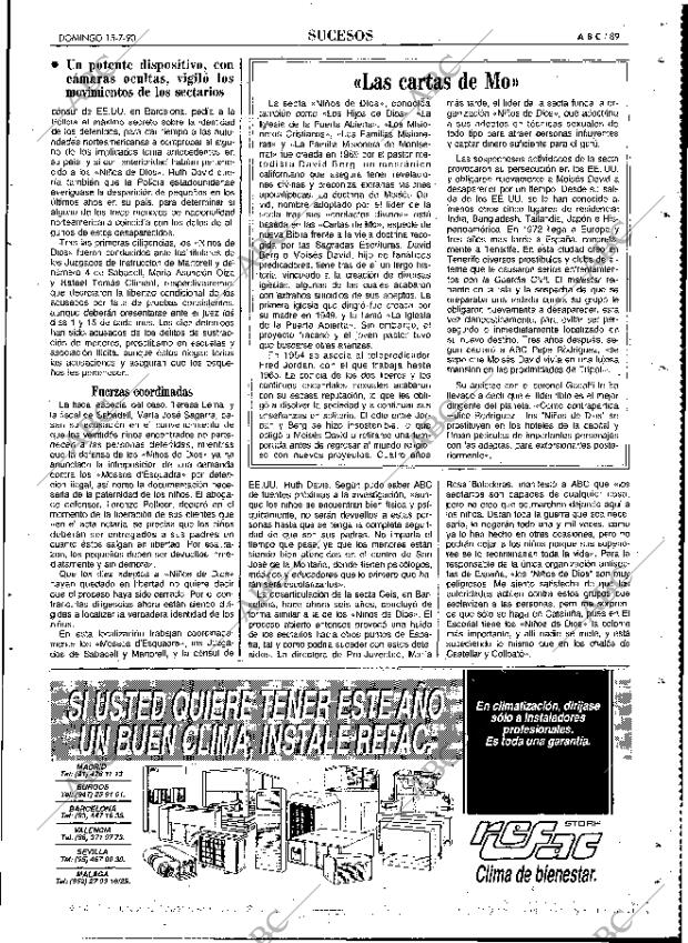 ABC MADRID 15-07-1990 página 89