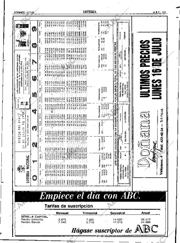 ABC SEVILLA 15-07-1990 página 113