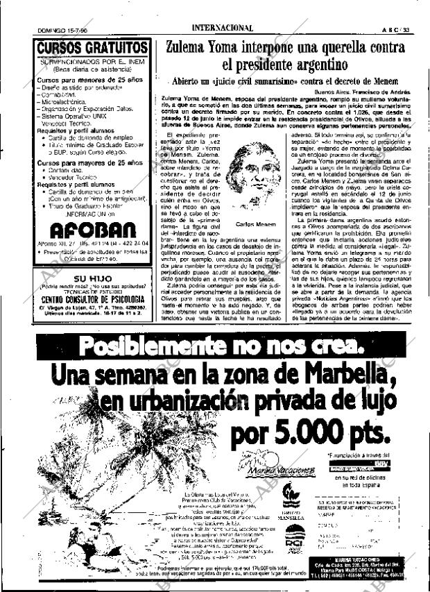 ABC SEVILLA 15-07-1990 página 33