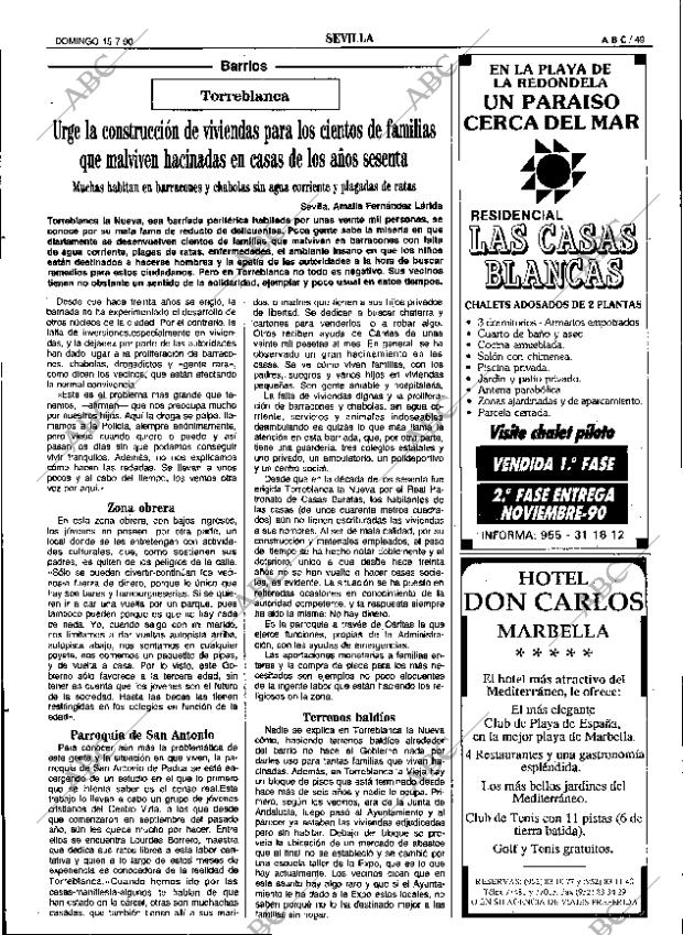 ABC SEVILLA 15-07-1990 página 49