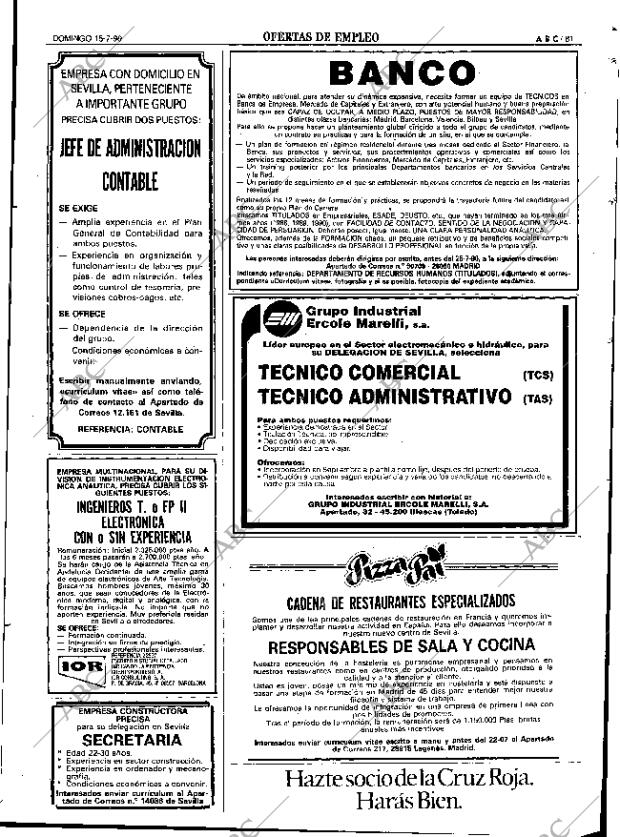 ABC SEVILLA 15-07-1990 página 81