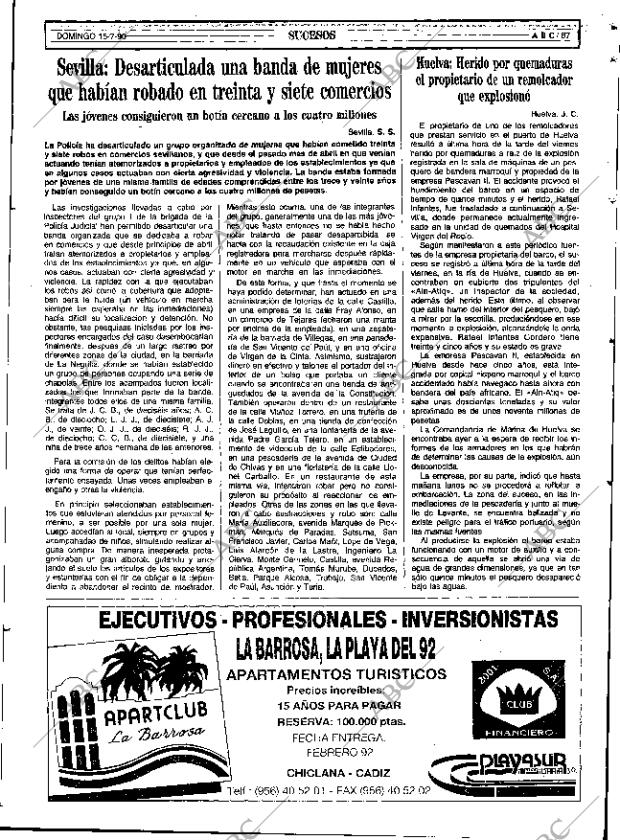ABC SEVILLA 15-07-1990 página 87