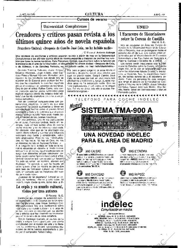 ABC MADRID 16-07-1990 página 49