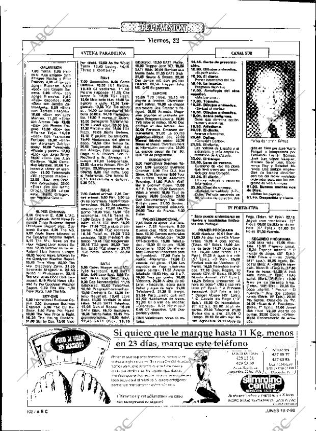 ABC SEVILLA 16-07-1990 página 102
