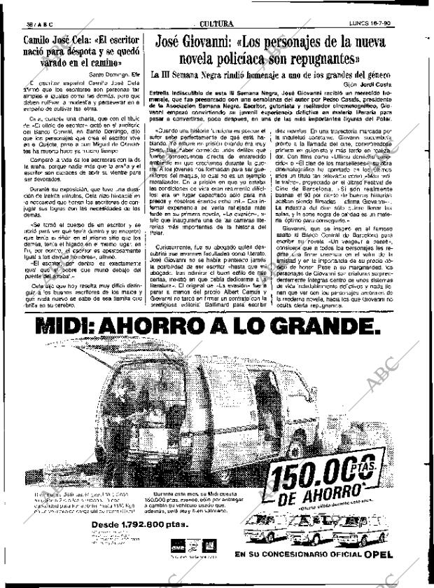 ABC SEVILLA 16-07-1990 página 38