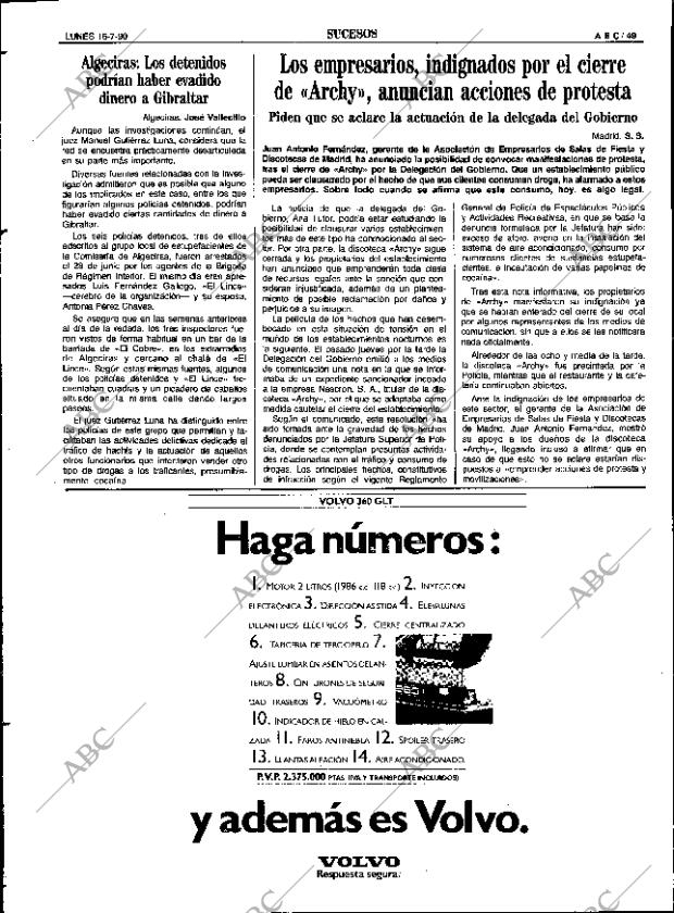 ABC SEVILLA 16-07-1990 página 49