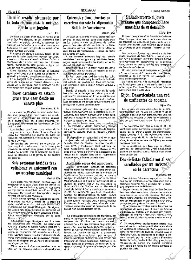 ABC SEVILLA 16-07-1990 página 50