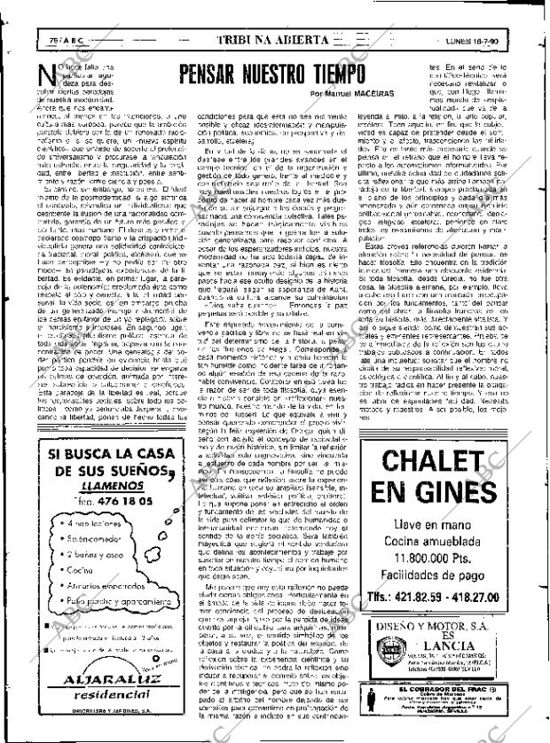 ABC SEVILLA 16-07-1990 página 76