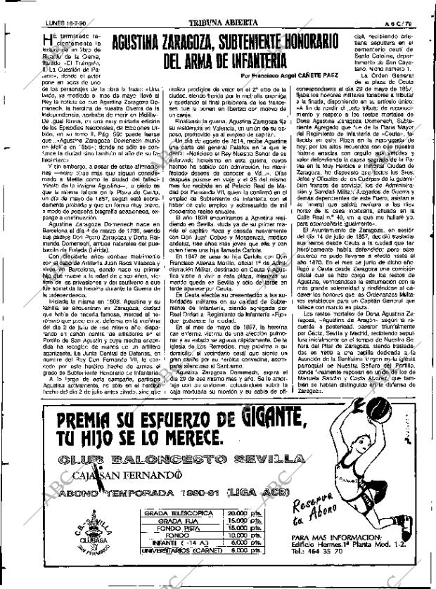 ABC SEVILLA 16-07-1990 página 79