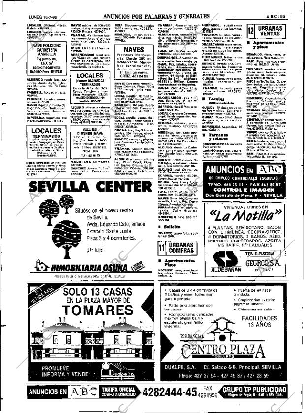 ABC SEVILLA 16-07-1990 página 85