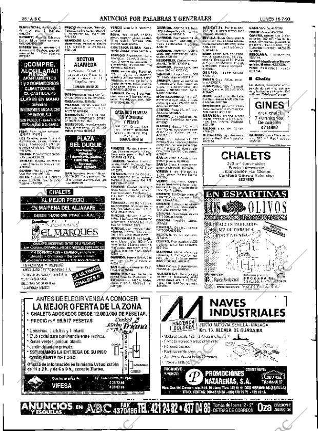 ABC SEVILLA 16-07-1990 página 86