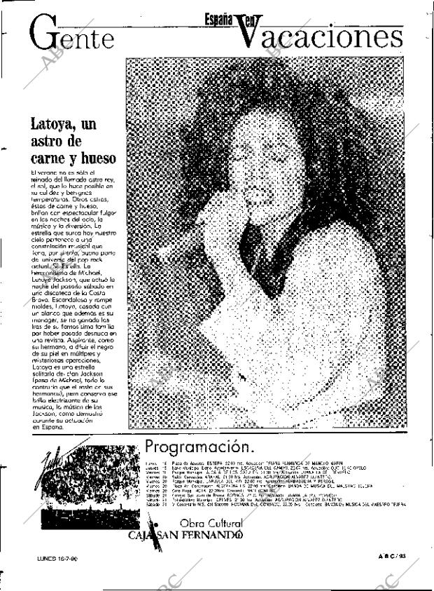 ABC SEVILLA 16-07-1990 página 93