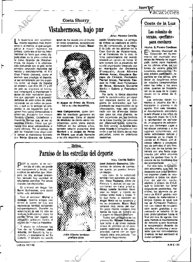 ABC SEVILLA 16-07-1990 página 95