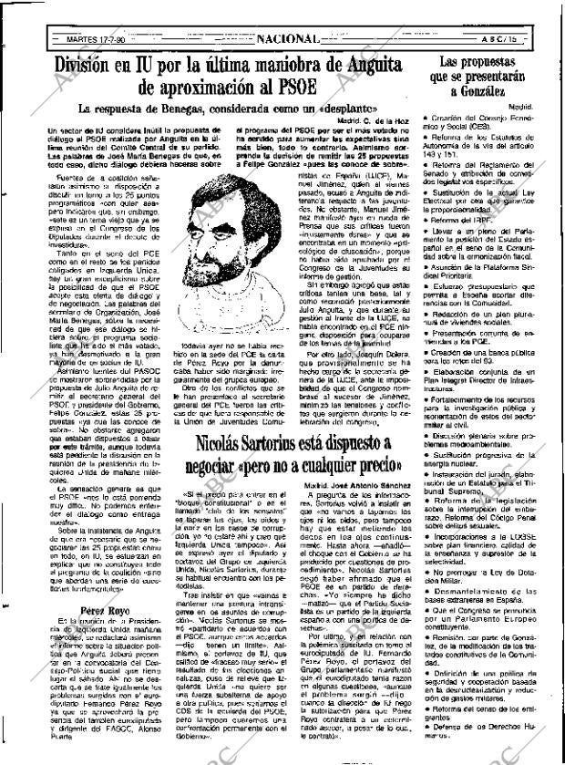 ABC SEVILLA 17-07-1990 página 15