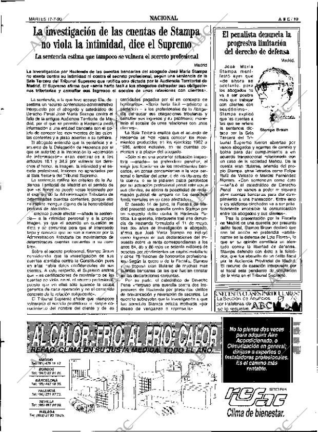 ABC SEVILLA 17-07-1990 página 19