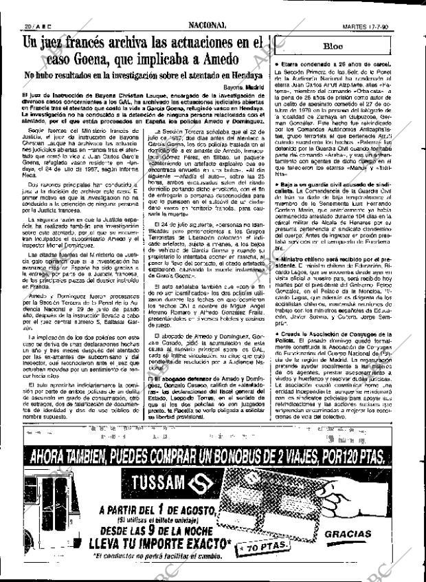 ABC SEVILLA 17-07-1990 página 20