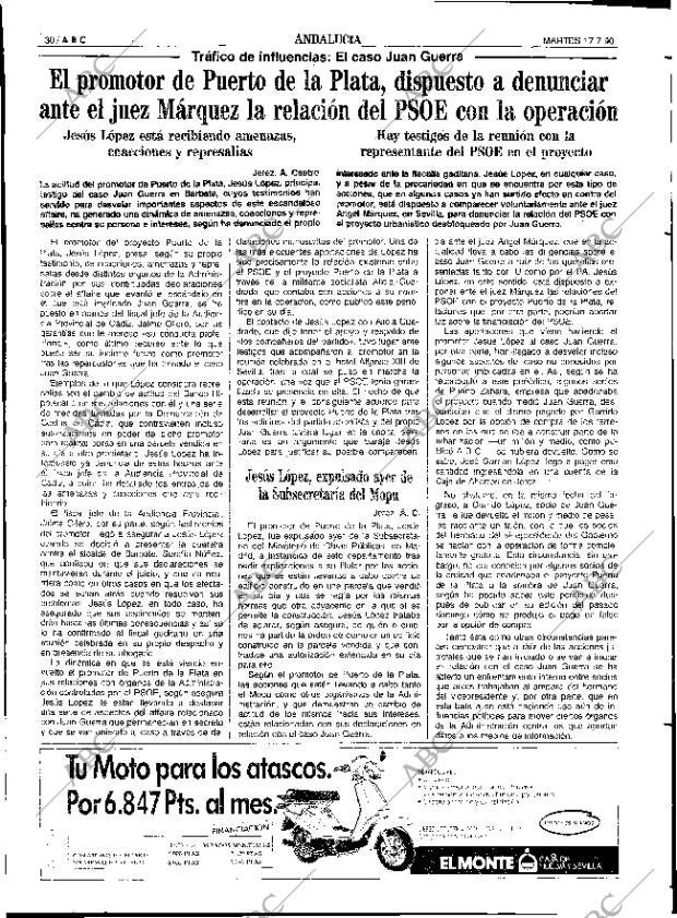 ABC SEVILLA 17-07-1990 página 30
