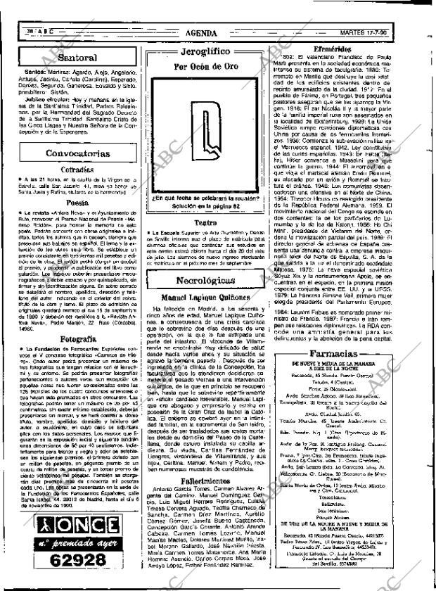 ABC SEVILLA 17-07-1990 página 38