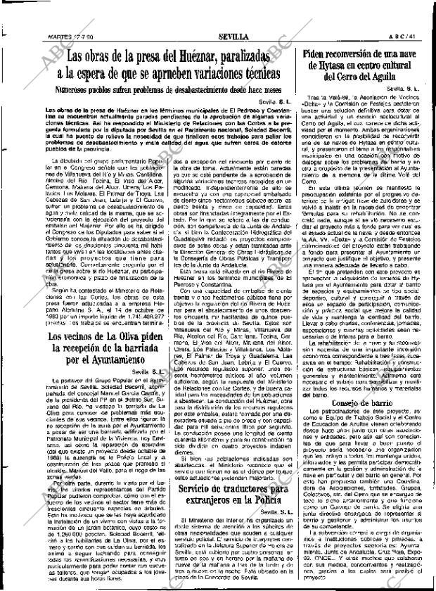 ABC SEVILLA 17-07-1990 página 41