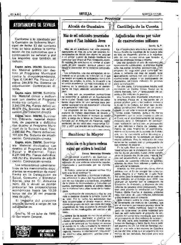ABC SEVILLA 17-07-1990 página 42