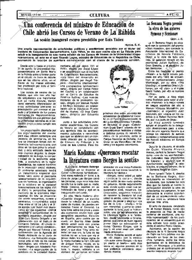 ABC SEVILLA 17-07-1990 página 43