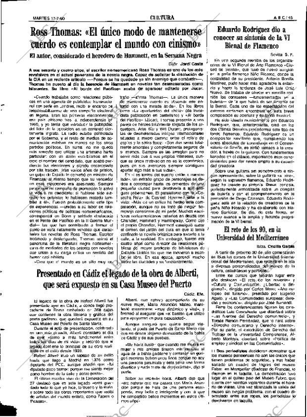 ABC SEVILLA 17-07-1990 página 45