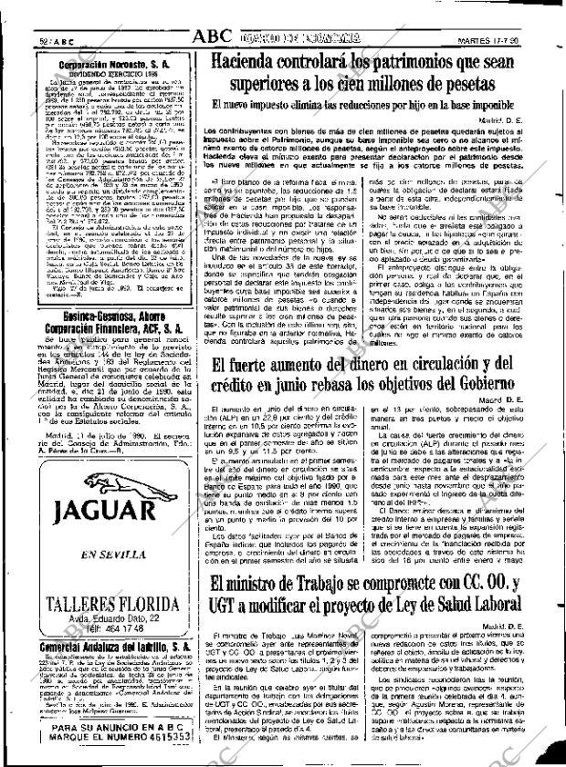 ABC SEVILLA 17-07-1990 página 52