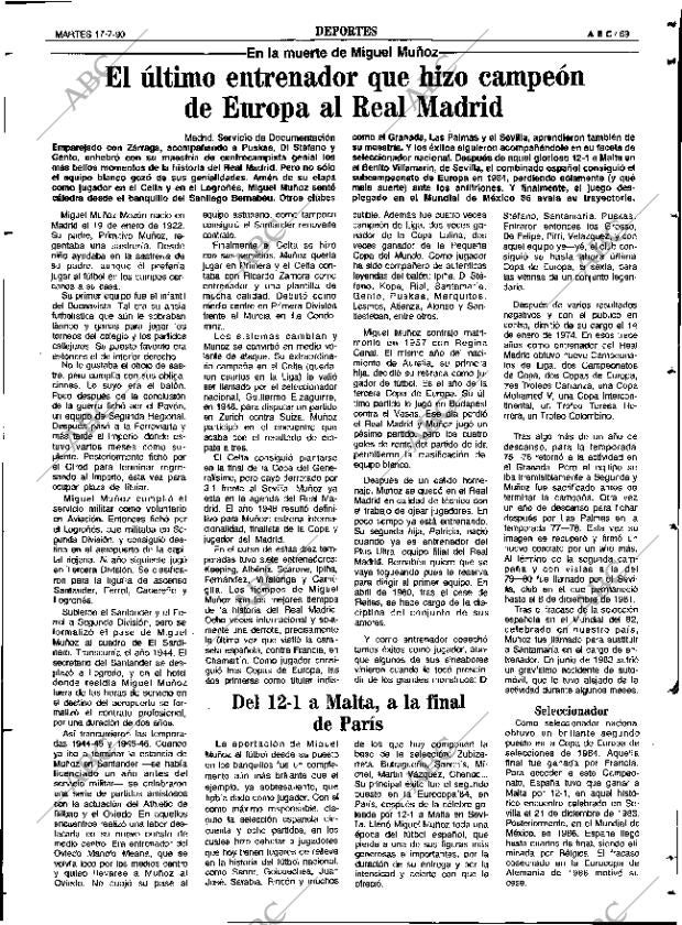 ABC SEVILLA 17-07-1990 página 69