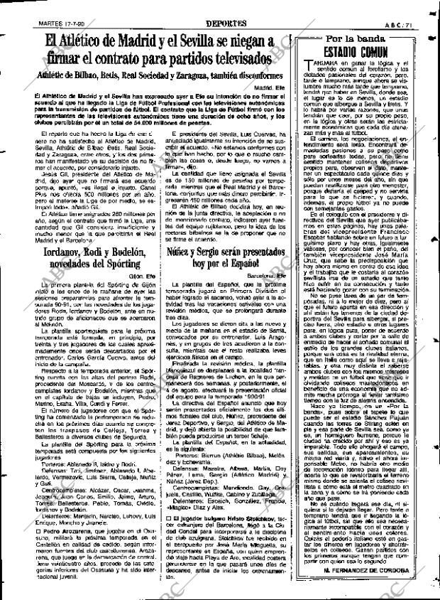 ABC SEVILLA 17-07-1990 página 71