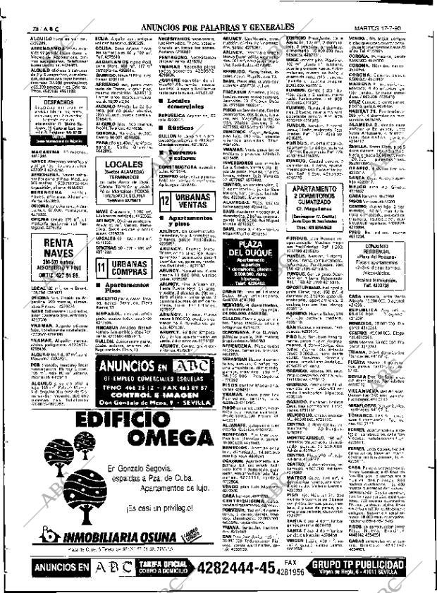 ABC SEVILLA 17-07-1990 página 78