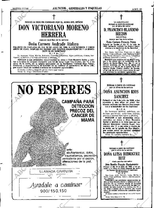 ABC SEVILLA 17-07-1990 página 83