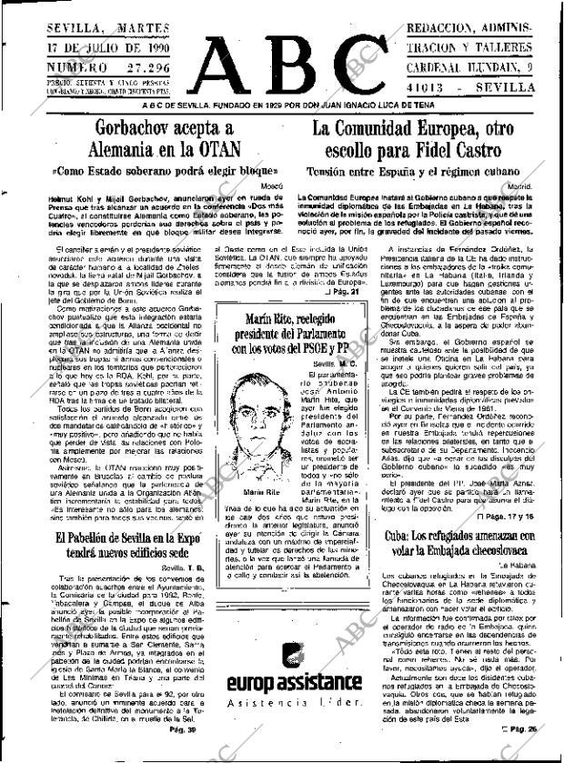 ABC SEVILLA 17-07-1990 página 9