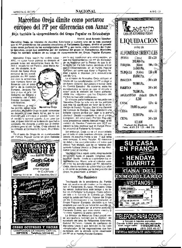 ABC MADRID 18-07-1990 página 21