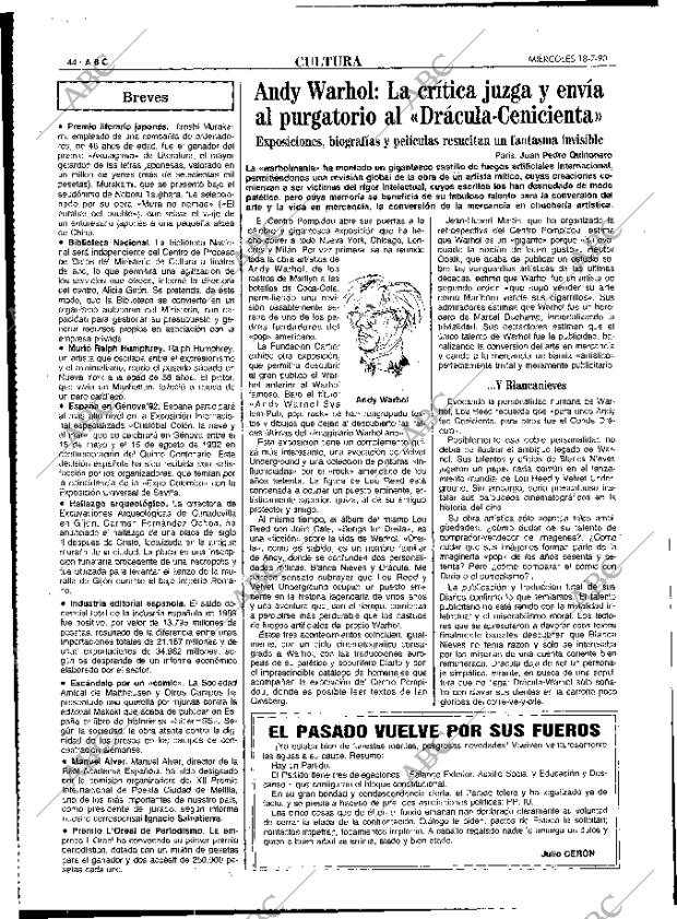ABC MADRID 18-07-1990 página 44