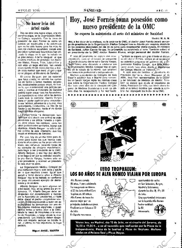 ABC MADRID 18-07-1990 página 71