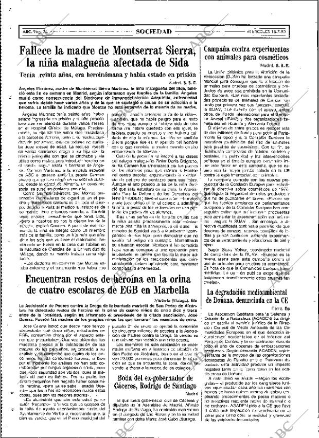 ABC MADRID 18-07-1990 página 74