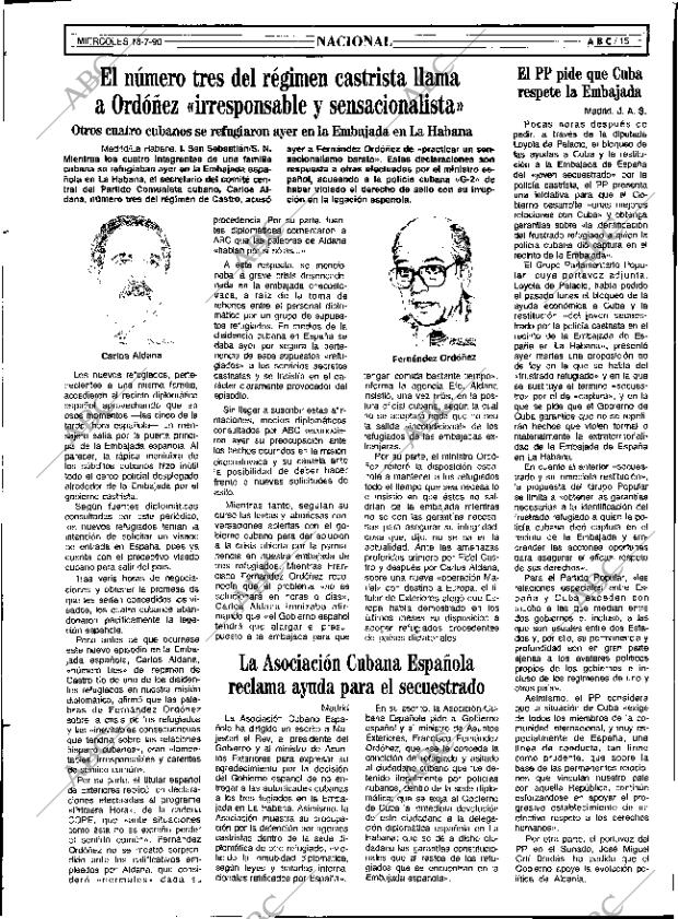 ABC SEVILLA 18-07-1990 página 15