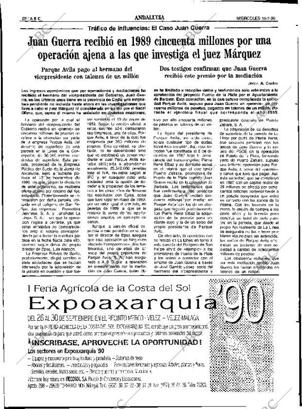 ABC SEVILLA 18-07-1990 página 28