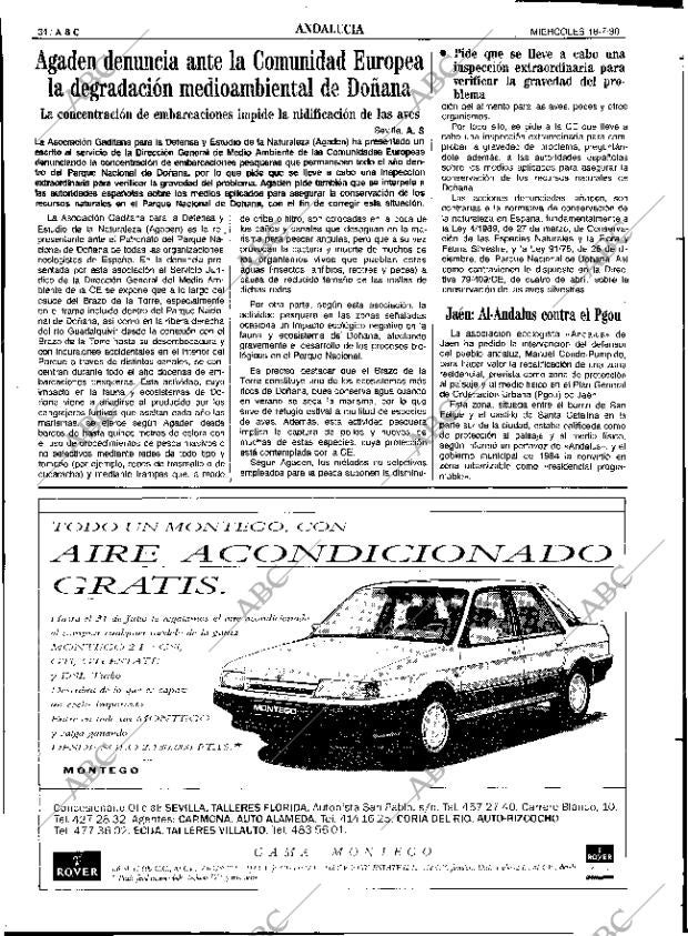 ABC SEVILLA 18-07-1990 página 34