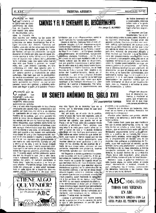 ABC SEVILLA 18-07-1990 página 50